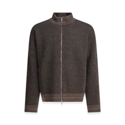 Maison Margiela Wool Zipper Sweater "Brown"