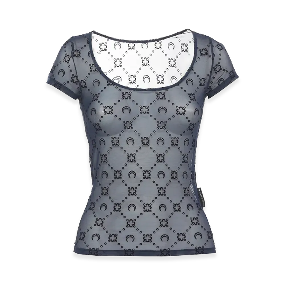 Marine Serre Women's T-Shirts "Blue"