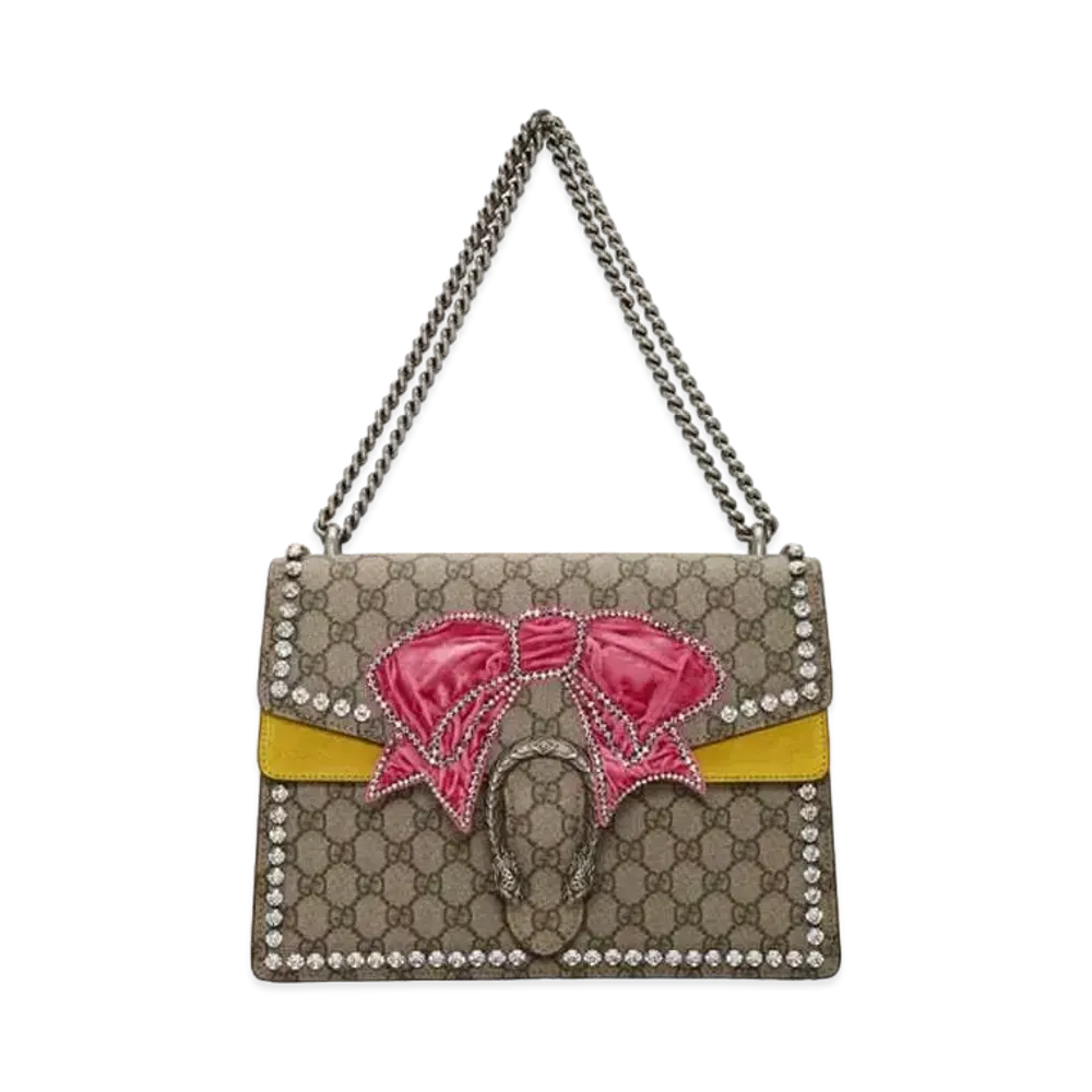 GUCCI GG Supreme Dionysus Medium Chain Shoulder Bag