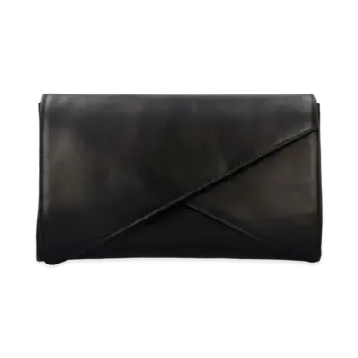 Bottega Veneta Calf Large Clutch Bag "Black"