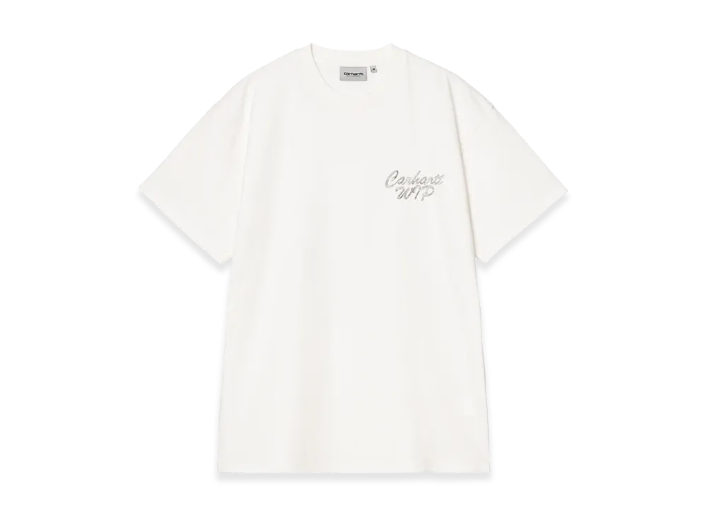 Carhartt WIP S/S Hatching Script T-Shirt "Wax/Garment Dyed"