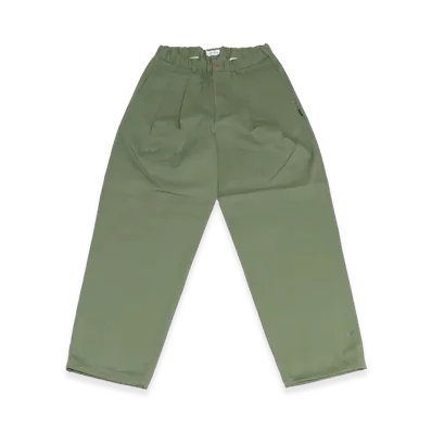 ALOUND Selvedge Twotuck Trousers "Olive"