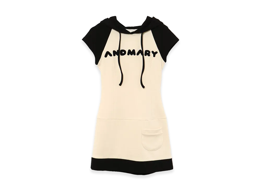 ANDMARY Women's Mary Logo Mini Dress "Black"