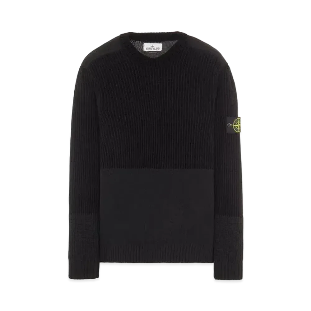 Stone Island 538B9 MIXED YARNS "Black"