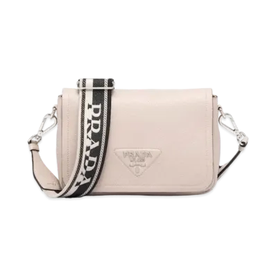PRADA Flue Leather Shoulder Bag "Water Lily"