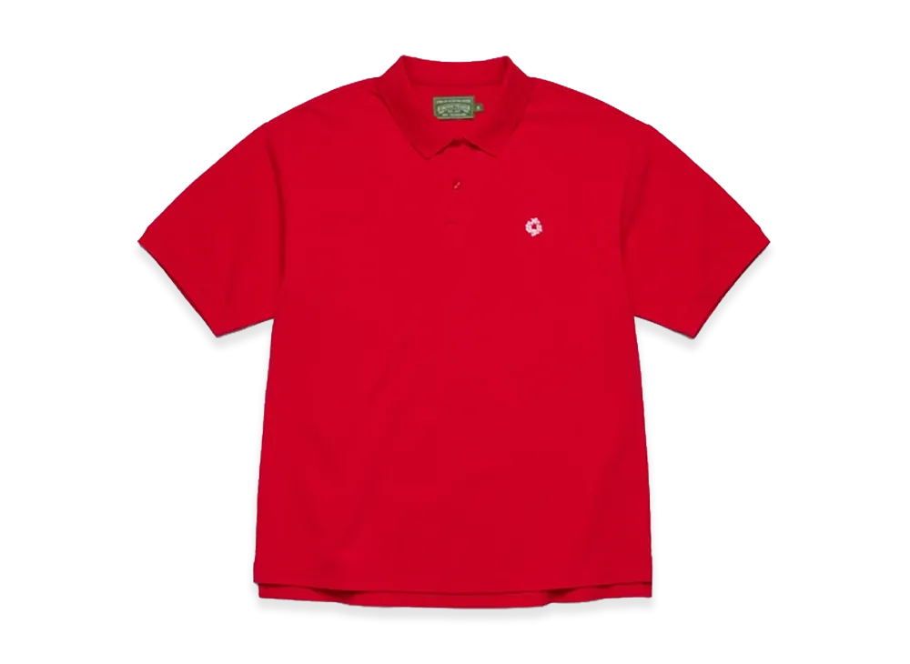 DENIM TEARS Wreath Polo "Red"