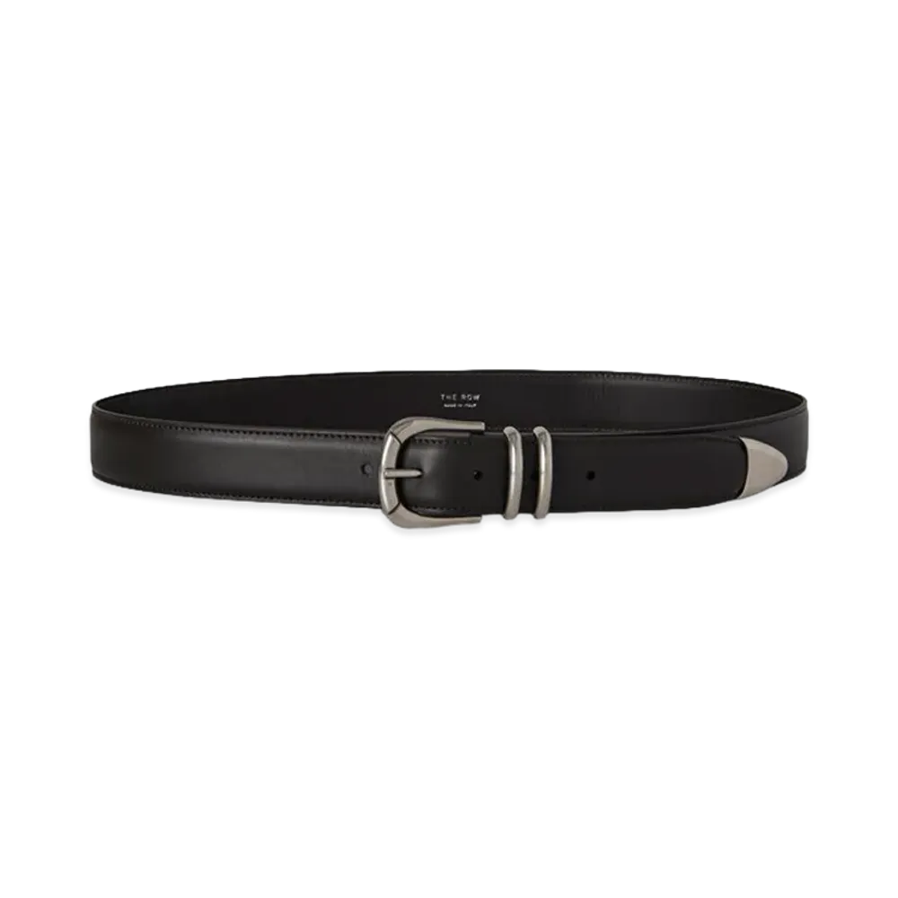 The Row Women's Vintage Leather Belt "Dark Brown"