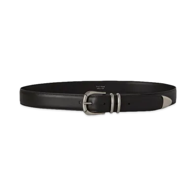 The Row Women's Vintage Leather Belt "Dark Brown"