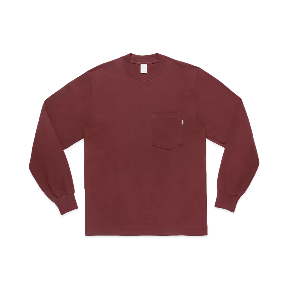 JJJJound J90 Longsleeve Pocket "Burgundy"