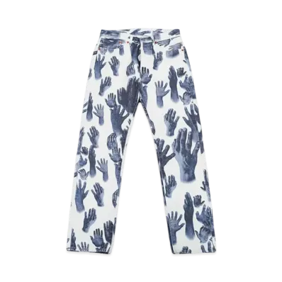 Levi's x Denim Tears Indigo Hands Jean "White"