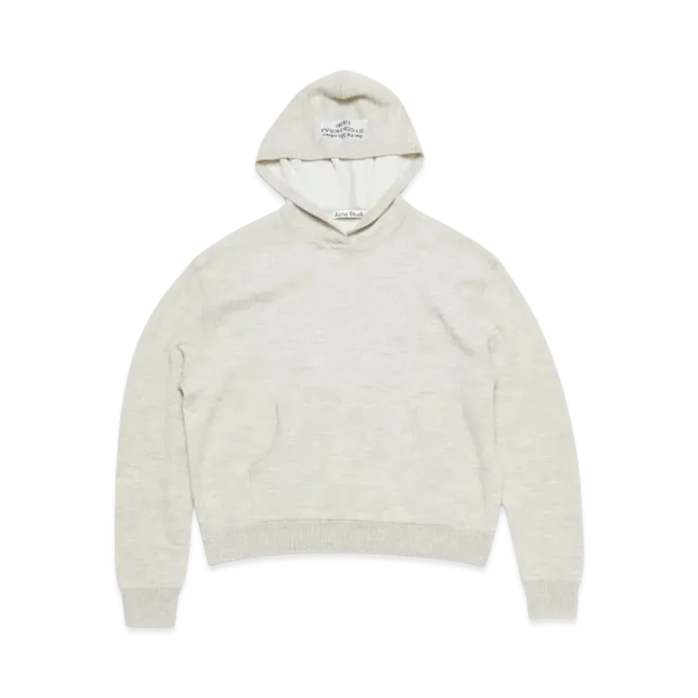 Acne Studios Cashmere Hoodie "Light Grey Melange"