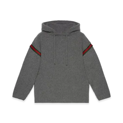 GUCCI Cashmere and Wool Sweater "Gray"
