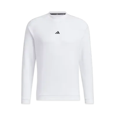adidas Thermal Crewneck Pullover Long Sleeve Fleece "White"