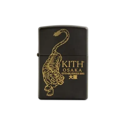Kith Osaka Tiger Crest Zippo Lighter "Black"