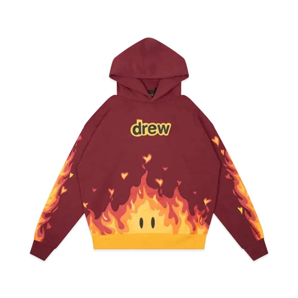 Drew House Fire Hoodie "Burgundy"