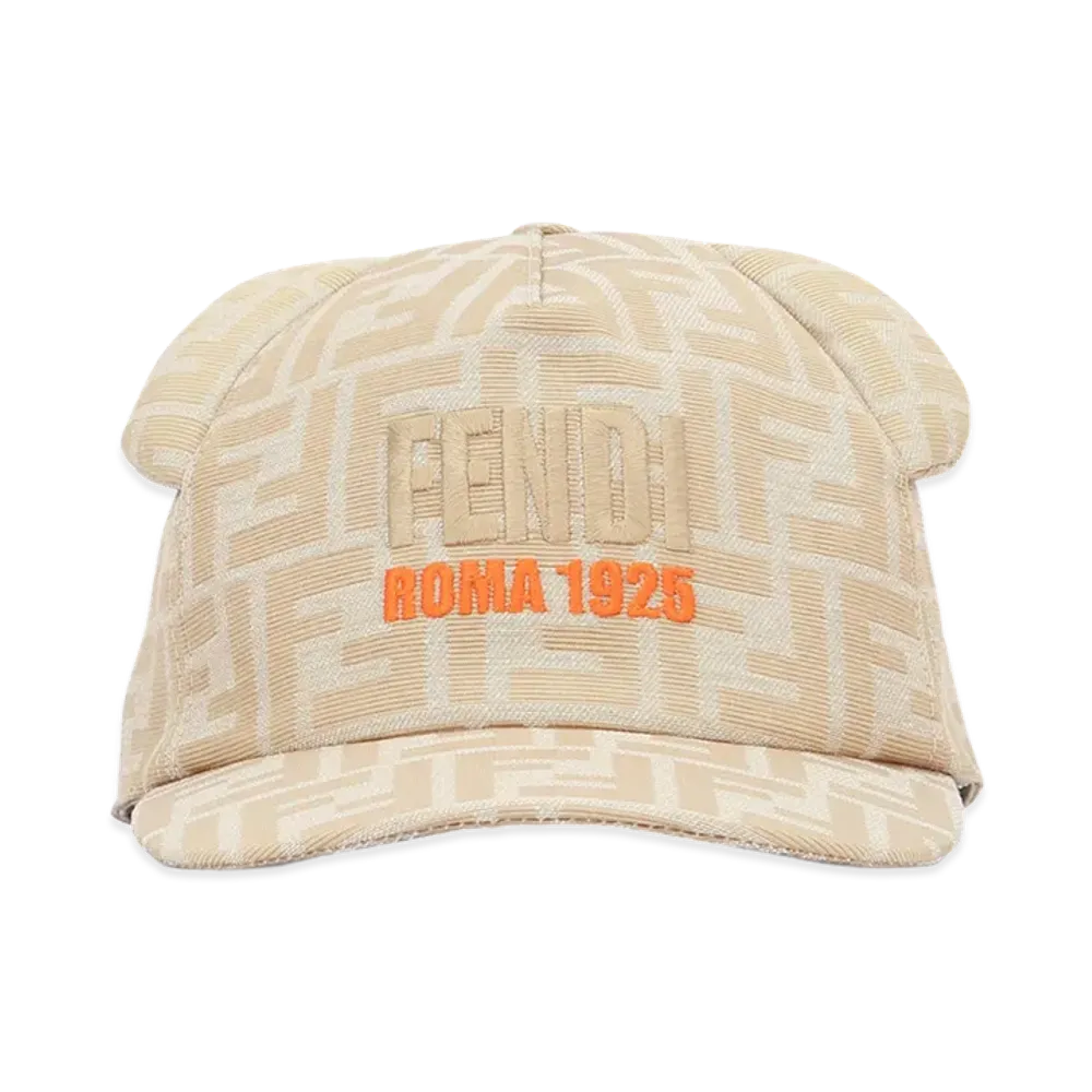 FENDI Kids Baseball Cap Orecch Roma 192 "Beige"