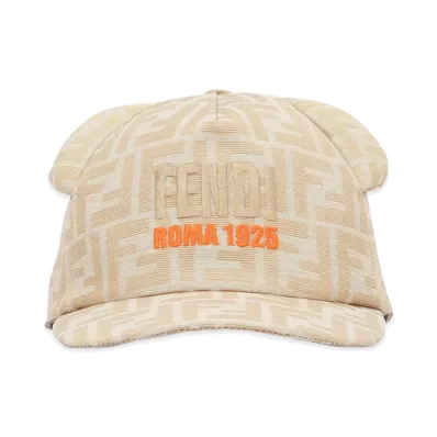 FENDI Kids Baseball Cap Orecch Roma 192 "Beige"