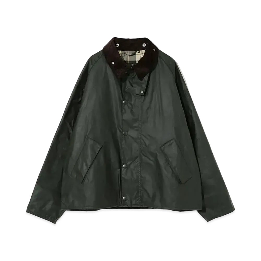 Barbour Transport Waxed Cotton Short Blouson "Olive"
