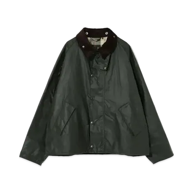 Barbour Transport Waxed Cotton Short Blouson "Olive"