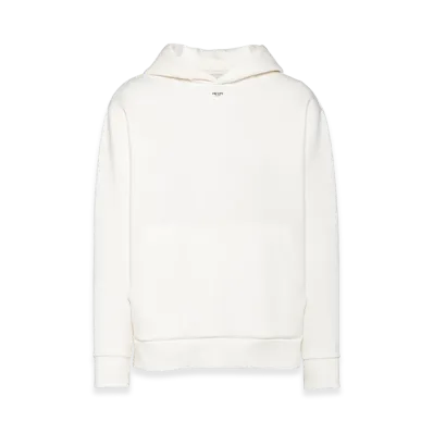 PRADA Technical Cotton Hoodie "White"