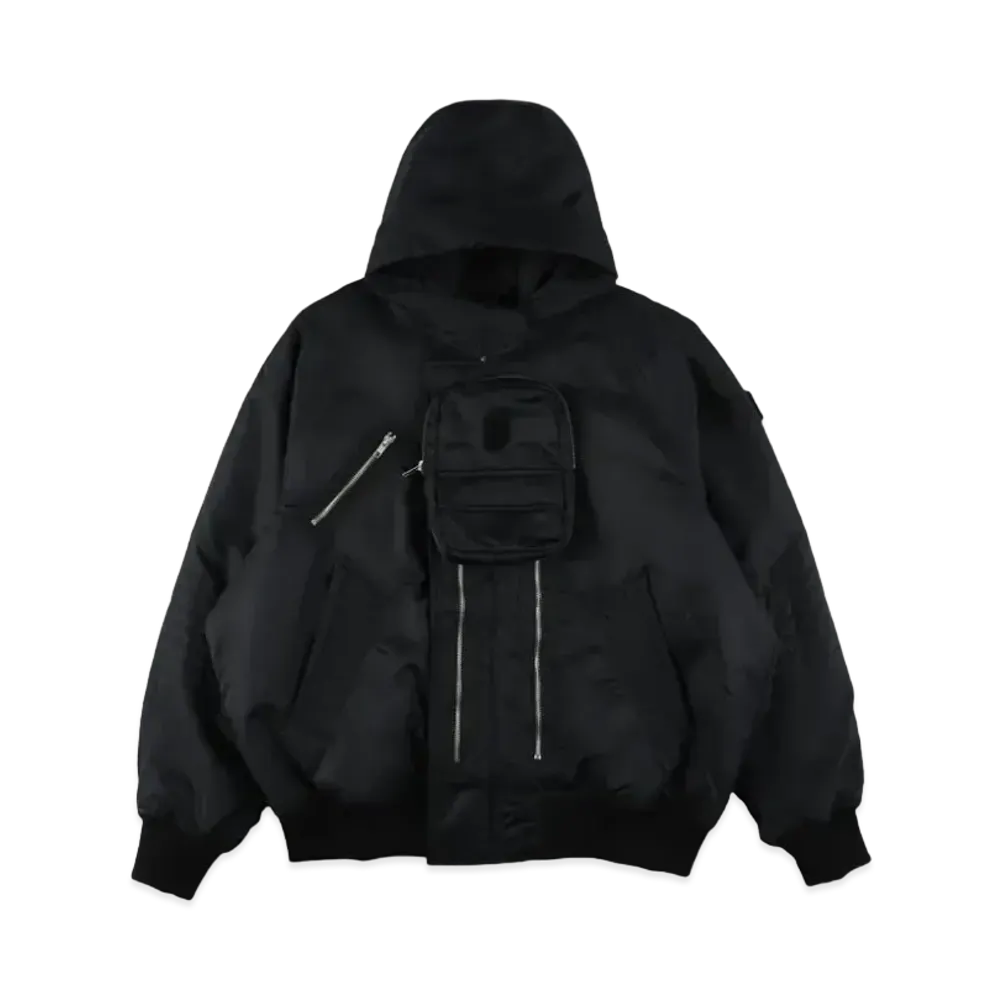 PHINGERIN Elevation Hooded Bomber Jacket "Black"