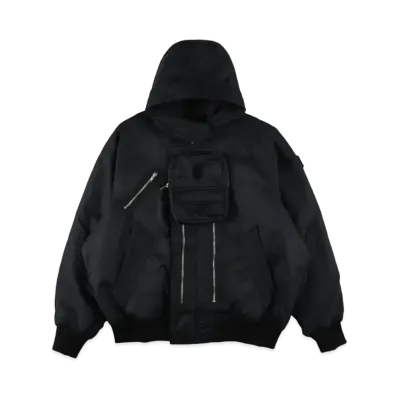 PHINGERIN Elevation Hooded Bomber Jacket "Black"