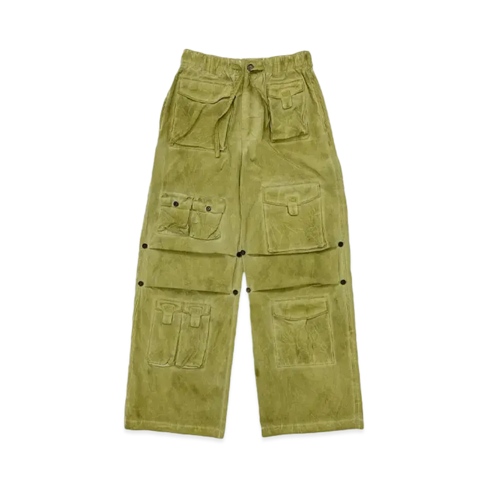 DAIRIKU Vintage Wash PKT Nylon Pants "Vintage Mud Green"