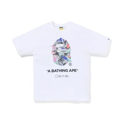 A BATHING APE x LOUIS DE GUZMAN Ape Head Tee "White"