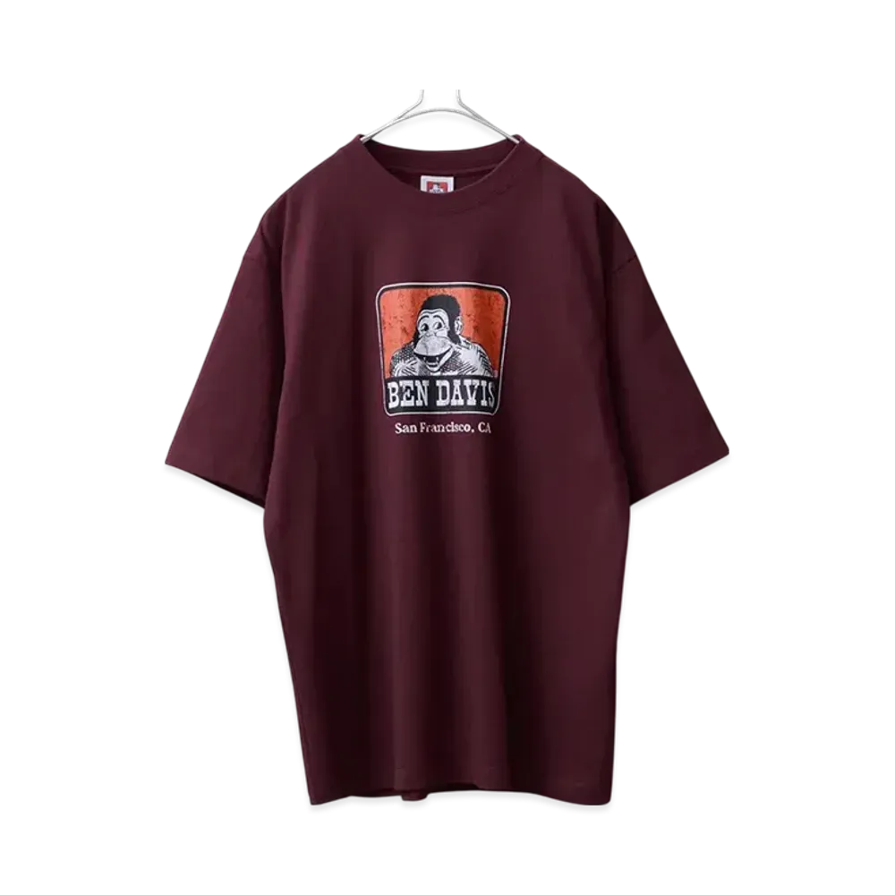 BEN DAVIS Crumble Icon S/S T-Shirt "Wine"