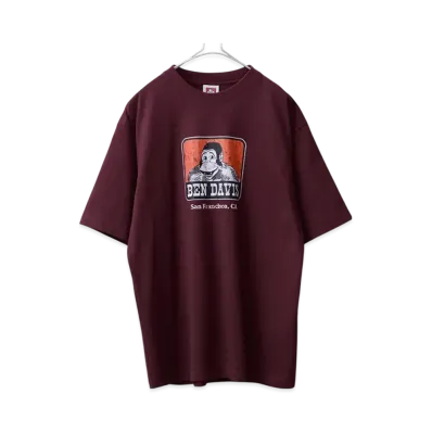 BEN DAVIS Crumble Icon S/S T-Shirt "Wine"
