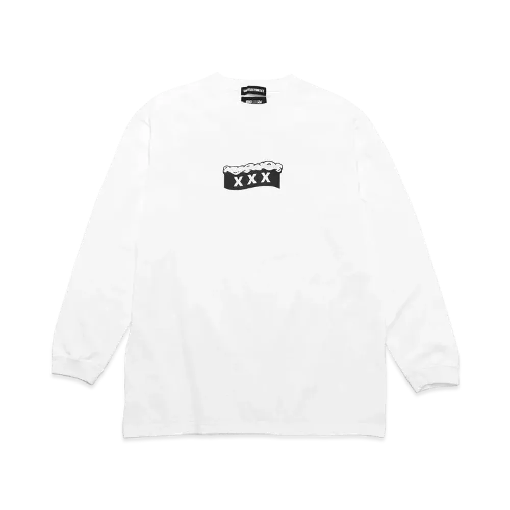 GOD SELECTION XXX x WIND AND SEA LONG SLEEVE T-SHIRT GX-A22-WSLT-03 "White"