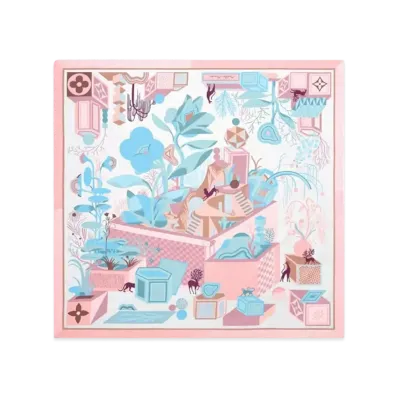 Louis Vuitton Malles Monde Square 90 "Rose Clair"