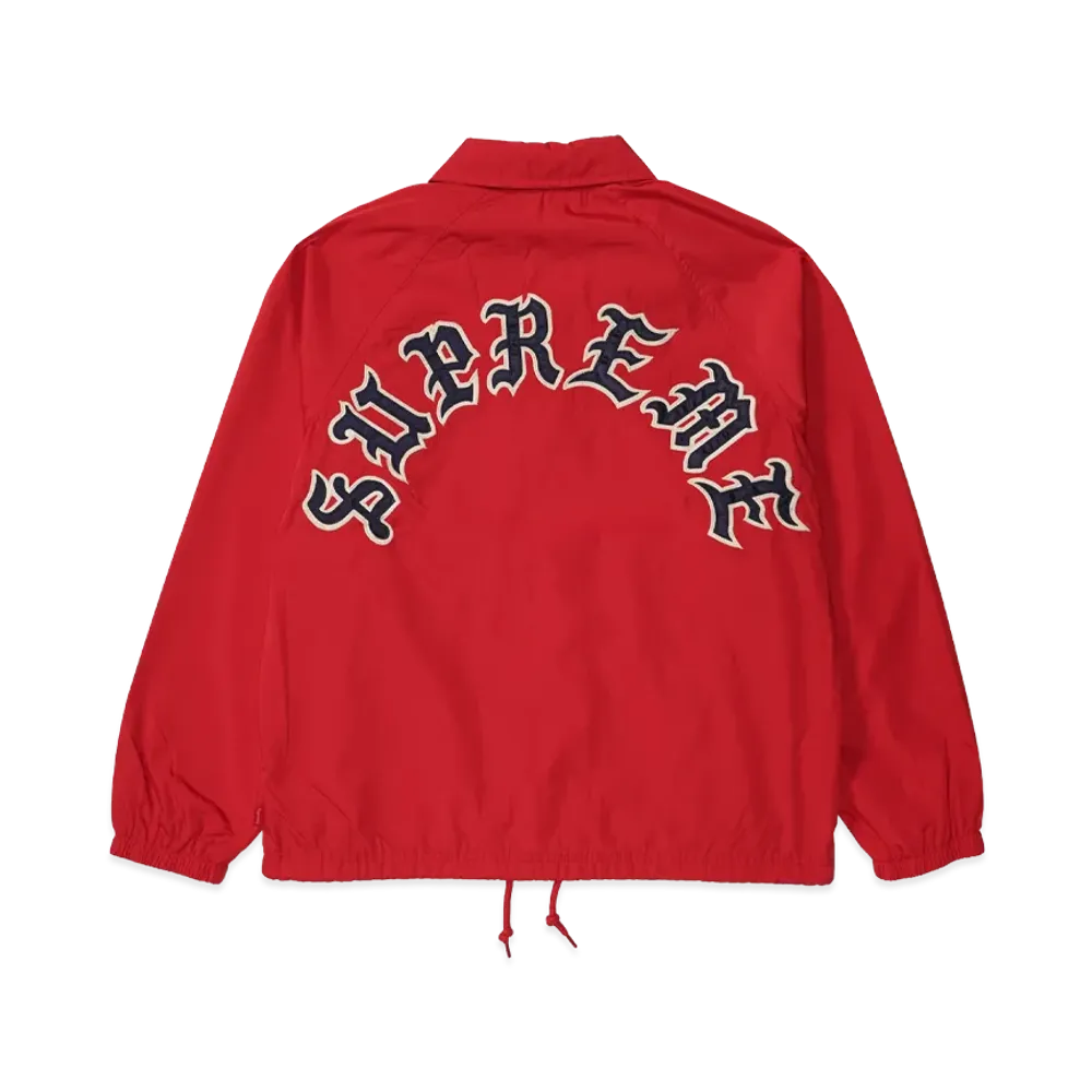 Supreme Old English Arc Coaches Jacket "Red"