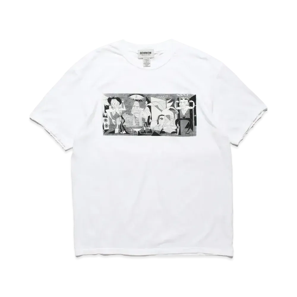 BOW WOW RED PABLO TEE "WIHTE DAMAGE"