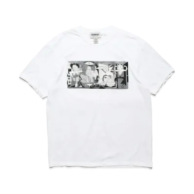 BOW WOW RED PABLO TEE "WIHTE DAMAGE"