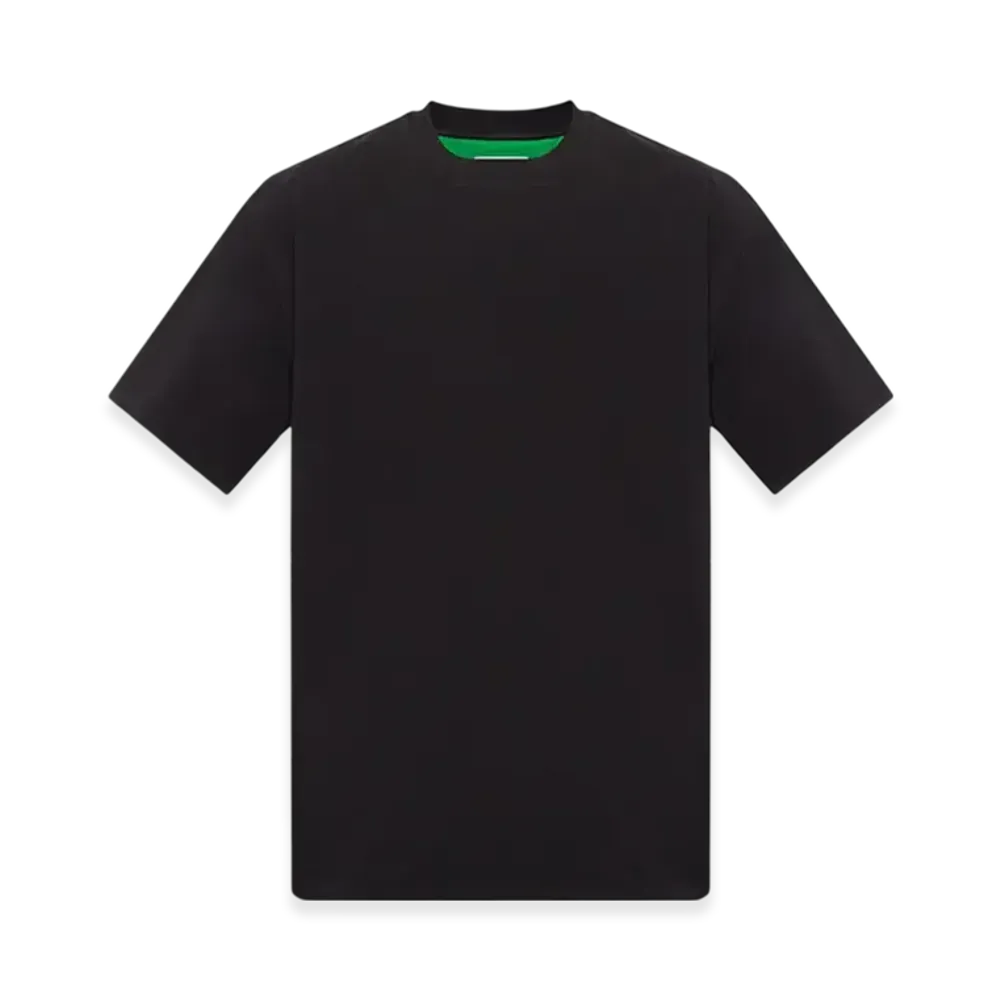 Bottega Veneta Double Layered Cotton Jersey T-Shirt "Black/Parakeet"