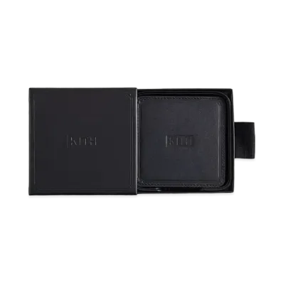 Kith Kithmas Monogram Leather Coasters "Black"