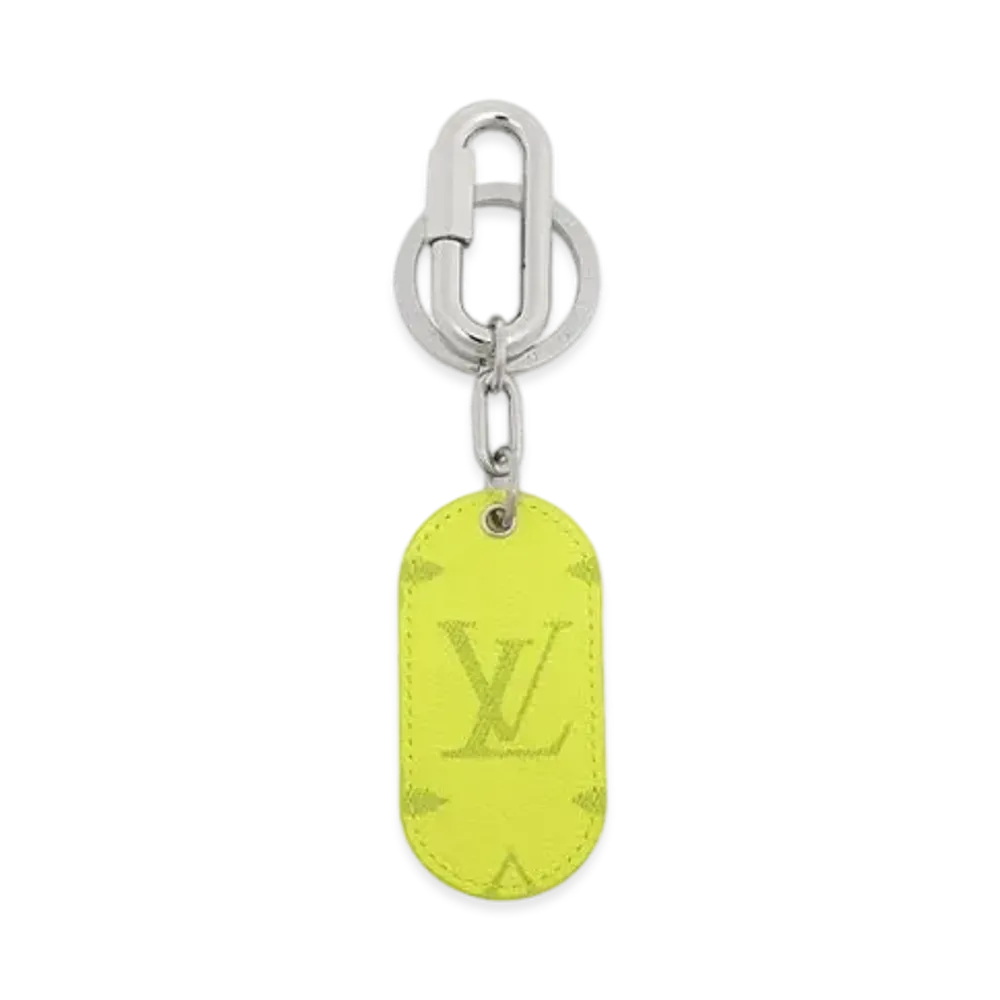 Louis Vuitton Porte Cles Military Tab Taigarama "Jaune"