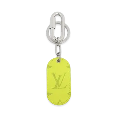 Louis Vuitton Porte Cles Military Tab Taigarama "Jaune"