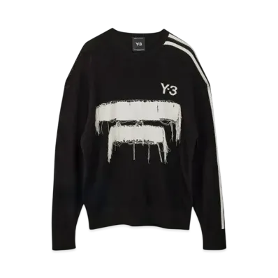 Y-3 U Graphic Knit Crew "Black"