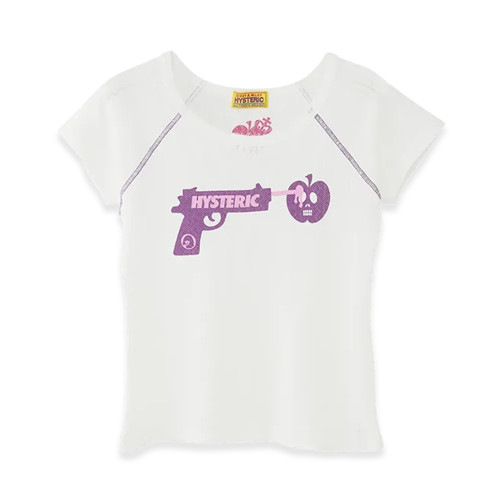 HYSTERIC GLAMOUR x Poison Candy Apple Women's Poison Candy Apple Baby Tee "White"