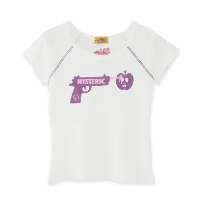 HYSTERIC GLAMOUR x Poison Candy Apple Women's Poison Candy Apple Baby Tee "White"
