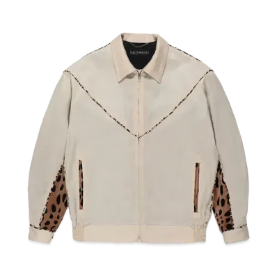 WACKO MARIA Leopard Western Jacket "Light Beige"