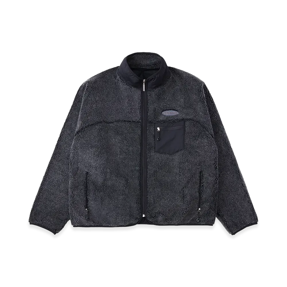 FEELS. Boa Fleece Zip Jacket "Ash Black"