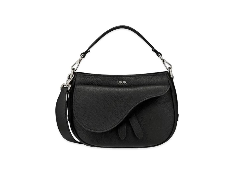 Dior Saddle Mini Soft Bag Grained Calfskin "Black"
