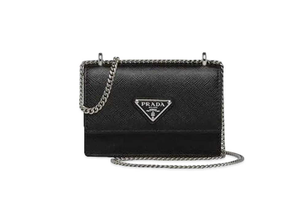 PRADA Saffiano Leather Card Holder "Black"