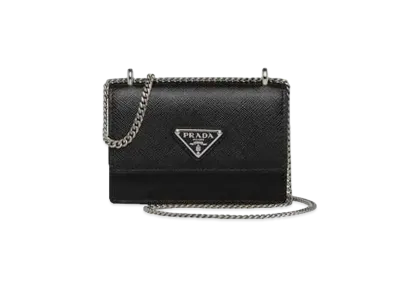 PRADA Saffiano Leather Card Holder "Black"