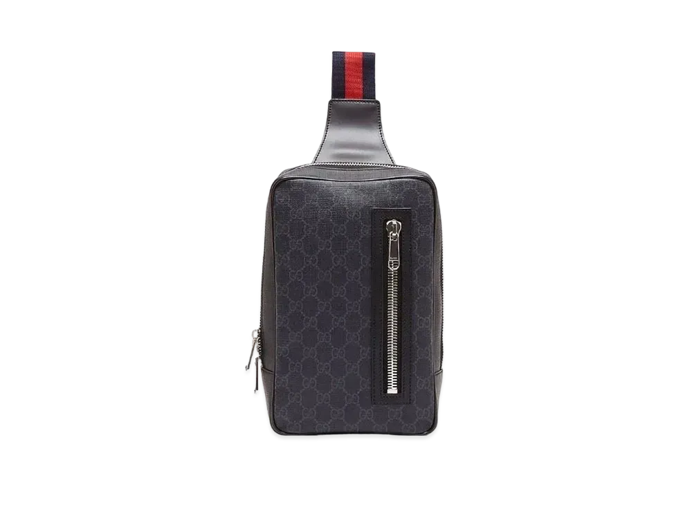 GUCCI Soft GG Supreme Belt Bag "Black/Grey"