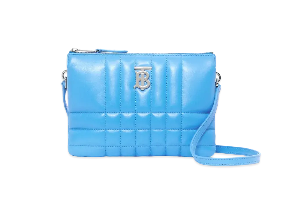 Burberry Quilting Lambskin Lola Twin Bag "Bright Sky Blue"