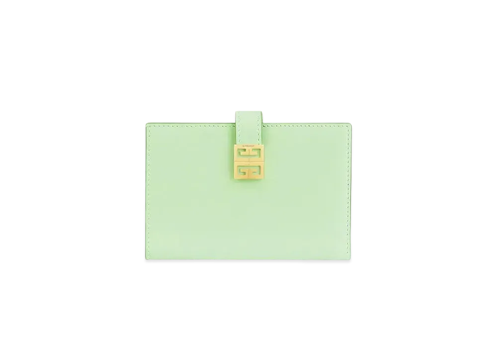 GIVENCHY 4G Wallet In Box Leather "Pistachio"
